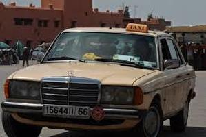 A grand taxi in Morocco.